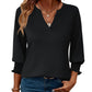 🔥 HOT SALE 60% OFF !⚡Women's Fashion 3/4 Sleeve V-Neck Blouse