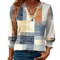 🔥 HOT SALE 60% OFF !⚡Women's Fashion 3/4 Sleeve V-Neck Blouse