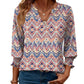 🔥 HOT SALE 60% OFF !⚡Women's Fashion 3/4 Sleeve V-Neck Blouse