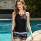 ⏰LAST DAY 70% OFF🎁50K+ SOLD!🏖️Women's Tummy Control Tankini Set with Built-In Bra – Flattering Boho Swimwear with Shorts
