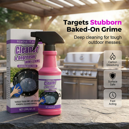 🏆 Last Day Special Price £7.99 ! 🔥Buy 2 Get 1 Free🔥Fast-Acting Heavy-Duty Grill Degreaser Spray🍢💦
