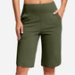 ⏰2026 Summer Hot Sale 49% OFF🔥Women's Bermuda Shorts with Pockets -👍Knee Length Athletic Casual Long Shorts
