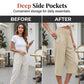 ⏳Time-Limited Special 50% OFF! 👖⏰Women’s Lightweight Elastic Waist Crop Pants Comfortable, Flowy & Perfect for Casual Summer Outfits ✨🌿