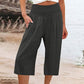 ⏳Time-Limited Special 50% OFF! 👖⏰Women’s Lightweight Elastic Waist Crop Pants Comfortable, Flowy & Perfect for Casual Summer Outfits ✨🌿