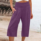 ⏳Time-Limited Special 50% OFF! 👖⏰Women’s Lightweight Elastic Waist Crop Pants Comfortable, Flowy & Perfect for Casual Summer Outfits ✨🌿
