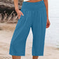 ⏳Time-Limited Special 50% OFF! 👖⏰Women’s Lightweight Elastic Waist Crop Pants Comfortable, Flowy & Perfect for Casual Summer Outfits ✨🌿