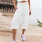 ⏳Time-Limited Special 50% OFF! 👖⏰Women’s Lightweight Elastic Waist Crop Pants Comfortable, Flowy & Perfect for Casual Summer Outfits ✨🌿