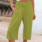 ⏳Time-Limited Special 50% OFF! 👖⏰Women’s Lightweight Elastic Waist Crop Pants Comfortable, Flowy & Perfect for Casual Summer Outfits ✨🌿
