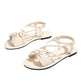 🏖️Limited time Special Price:£ 11.99!!!⏳👙Women's Criss-Cross Strap Flat Sandals