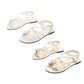 🏖️Limited time Special Price:£ 11.99!!!⏳👙Women's Criss-Cross Strap Flat Sandals