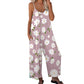 💥👖Last Day Special Price:£ 12.99!!! ⏰Women's Floral Print Wide Leg Jumpsuit – Relaxed Fit, Side Pockets & Breathable – Plus Sizes Available ✨