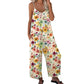 💥👖Last Day Special Price:£ 12.99!!! ⏰Women's Floral Print Wide Leg Jumpsuit – Relaxed Fit, Side Pockets & Breathable – Plus Sizes Available ✨