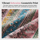 📢📢40% OFF !! ⏰The Bohemian Lace Trim Dress: V-neck, Long Sleeves, All-over Print
