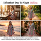 📢📢40% OFF !! ⏰The Bohemian Lace Trim Dress: V-neck, Long Sleeves, All-over Print