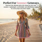 📢📢40% OFF !! ⏰The Bohemian Lace Trim Dress: V-neck, Long Sleeves, All-over Print