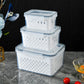 ⏳Time-Limited Special⏰🍇3-Pack Berry Keeper for Fridge | Fruit Containers with Drain Tray | Keeps Produce Dry & Fresh Longer