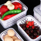 ⏳Time-Limited Special⏰🍇3-Pack Berry Keeper for Fridge | Fruit Containers with Drain Tray | Keeps Produce Dry & Fresh Longer