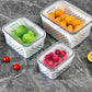 ⏳Time-Limited Special⏰🍇3-Pack Berry Keeper for Fridge | Fruit Containers with Drain Tray | Keeps Produce Dry & Fresh Longer