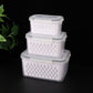 ⏳Time-Limited Special⏰🍇3-Pack Berry Keeper for Fridge | Fruit Containers with Drain Tray | Keeps Produce Dry & Fresh Longer
