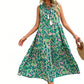 🎨 50% OFF NOW! 💃 Abstract Print Tiered Midi Dress – Flowy, Boho Chic & Breathable – Perfect for Summer Vacations ✨