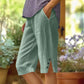 🏆Last Day Promotion：ONLY ￡10.99!!✨⏰Women's Casual Solid Color Pocket Capri Pants