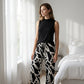 ⏰Hot Sale 50% Off🔥Buy 2 get extra 5% off👖Women's Sleeveless Top & Printed Wide-Leg Pants Set
