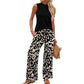 ⏰Hot Sale 50% Off🔥Buy 2 get extra 5% off👖Women's Sleeveless Top & Printed Wide-Leg Pants Set