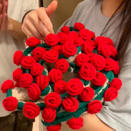 🎁Best gift 🎀 Hot Sale 49% OFF💐Crochet Flower Bouquet Throw Blanket