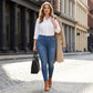 ⏳LIMITED-TIME ONLY ￡16.99!!!🍑✨ High-Waisted Slim Fit Denim Jeans – Ultra-Soft, Tummy-Smoothing & All-Day Comfort!👖☁Buttery-soft stretch • Flattering fit • Moves with you🇬🇧
