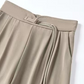 👖 Lengths for Every Height🌷Last Day Sale 70% OFF!! 💥High-Waist Wide-Leg Pants with Frog Button Detail
