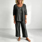 👕 LIMITED-TIME 50% OFF! ✨ Women's 2-Piece Set – Eyelet Details, Casual, Comfortable, Versatile 🌸
