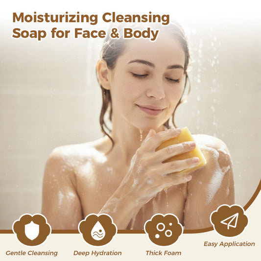 🏆 Last Day Special Price £7.99 ! 🔥Moisturizing Cleansing Soap for Face & Body