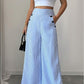 🎁2026 New Arrivals 50% OFF💥High-Waist Striped Wide-Leg Trousers