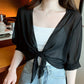 👚 52% OFF NOW! ⏳ Women's Chiffon Tie-Front Top – Summer layering essential – Lightweight, breathable & perfect for beach or brunch 🌸