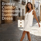 🍑 50% OFF NOW!✨🌸Women's Solid Color U-Neck Sleeveless Cotton Linen Dress - Lightweight, Breezy & Ridiculously Comfy 💛