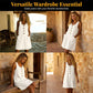 🍑 50% OFF NOW!✨🌸Women's Solid Color U-Neck Sleeveless Cotton Linen Dress - Lightweight, Breezy & Ridiculously Comfy 💛