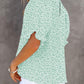 ⏰💥Last Day Special Sale 70% OFF👚Women's Crewneck Smocked Puff Sleeve Floral Print Blouse