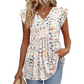 🏖️Summer Hot Sale 60% OFF🏝️Women's Summer V-Neck Ruffle Sleeve Floral Peplum Top