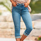 💥✨Limited-time 50% Off Special Offer - 👖Women's Casual High Waist Stretch Capri Jeans