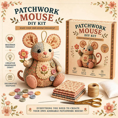 🥳2026 HOT SALE 64%OFF Only￡10.99 🥳💞35K+ SOLD! ！🐭Handcrafted Vintage Mouse Plush Sewing Kit