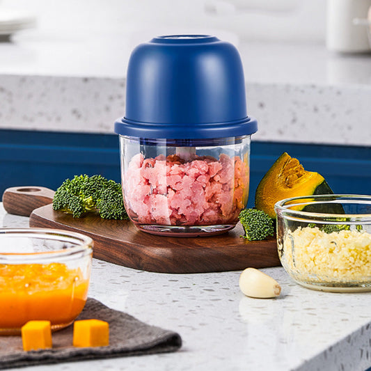 🏆 🏆 Last Day Special Price £8.99! ⏰Cordless Multifunctional Mini Electric Food Processor, Wireless Portable Kitchen Chopper for Minced Meat, Garlic & Baby Puree, Fast Food Prep Kitchen Helper
