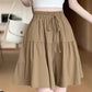 👗 50% OFF NOW! 🌸 High Waist Wide-Leg Skorts with Ruffled Edges – Adjustable Fit & Flattering A-Line 🎀