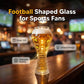🥳2026 HOT SALE🥳💞50K+ SOLD!⚽🍺 50% OFF! Football Shaped Beer Glass – 400ml/600ml, textured grip, stable base. Perfect for match nights! 🏆✨