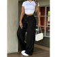 👖 50% OFF NOW! 💥 Women's High-Waisted Straight Leg Trousers – Front seam & elastic back – Versatile, comfortable & perfect for office or casual wear ✨🌸