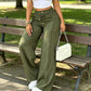 👖 50% OFF NOW! 💥 Women's High-Waisted Straight Leg Trousers – Front seam & elastic back – Versatile, comfortable & perfect for office or casual wear ✨🌸