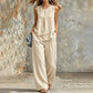 📢📢 50% OFF👗✨Women's Asymmetric Top & Wide-Leg Pants Set – Effortless Chic Wide-Leg Style🔥