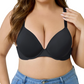🏆Last Day Special Price £8.99💙💐Women's Deep V Push Up Padded Everyday Bras👍Enhancer Outdoorfun Low Plunge Breathable Classic Style