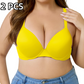 🏆Last Day Special Price £8.99💙💐Women's Deep V Push Up Padded Everyday Bras👍Enhancer Outdoorfun Low Plunge Breathable Classic Style
