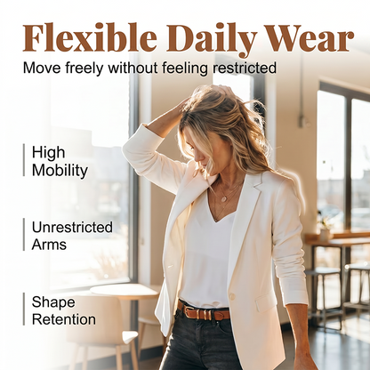 🧥🌸LAST DAY SALE 70% OFF!✨Women's Casual Blazer Fitted Long Sleeve Work Office Suit Jacket with Flap Pockets