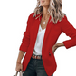 🧥🌸LAST DAY SALE 70% OFF!✨Women's Casual Blazer Fitted Long Sleeve Work Office Suit Jacket with Flap Pockets